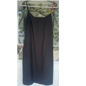 Vintage Versace Couture Beaded Strap Little Black Dress Designer Mini Dress